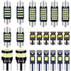 Defvnsy Kit D'Ampoules LED Rechange Canbus Sans Erreur, 12V 28V ÉClairage IntéRieur LED Blanc Pour DôMe Éclairage Porte, ÉClairage Plaque Immatriculation, Ampoule Led Feston C5W T10 168 194 2825 T5