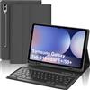 FOGARI Custodia con Tastiera per Samsung Galaxy Tab S10 Plus/S9 FE Plus/S9 Plus 12.4, Keyboard QWERTY Italiano, Tastiera Bluetooth Rimovibile per Samsung Tab S10+/S9 FE+/S9+ 12.4, Nero