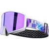 KAPVOE Maschera da Sci Fotocromatica con Lenti Magnetiche, Antifog, Protezione UV400, per Uomo, Donna e Giovani, Compatibile con Caschi, Ideale per Sci, Snowboard e Pattinaggio u ghiaccio 04