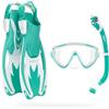 Cressi Tinetto Rocks Dry Set, Navy/Ice Cyan, L/XL