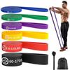 POWER GUIDANCE Set di 6 bande elastiche fitness,6 Livelli KG (6-77kg), Elastico Fitness per Trazioni, Bande Elastici Fitness con Borsa, Bande Elastiche di Resistenza,home gym,elastico palestra