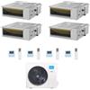 MIDEA CONDIZIONATORE MIDEA QUADRI SPLIT CANALIZZABILE A7 9000+9000+9000+9000 BTU INVERTER M5OE-42HFN8-Q A++