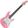 gear4music Chitarra elettrica 3/4 con mini amplificatore portatile per bambini e principianti, rosa