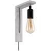 Eglo Leuchten my light Applique in legno bianco e grigio Weiss in stile vintage con cavo incluso 1XE27 97917/20