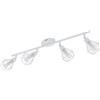 Eglo Leuchten my light Faretto 4 luci Zapata 1 moderno bianco opaco con gabbietta 4XG9 a led 98051/20