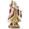 Fitz and Floyd FITZ & FLOYD Figura Statua Babbo Natale Decorazione 50cm Porcellana