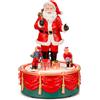 PALAIS ROYAL Carillon Natalizio Babbo Natale con Musica Movimento e LED 13x19cm