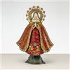 NOEL by Lamart Madonna che Prega in Metallo 45cm Rosso Oro Decorazione di Natale