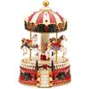 PALAIS ROYAL Carillon Natalizio Ruota Giostra di Natale con Movimento 19cm
