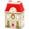 PALAIS ROYAL Decorazione Natalizia Casetta di Natale con LED 15cm Ceramica