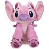 Disney Store Official Mini Peluche Angel con Imbottitura di Pallini, Lilo & Stitch, 17 cm, Peluche Piccolo da coccolare di Alieno Rosa, Adatto Anche a Neonati
