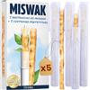 ORINKO® Siwak Naturale x5 con Custodia x5 - Spazzolino Ecologico per Denti - Miswak Africano per Pulizia, Sbiancamento e Igiene Orale - Bastoncini di Araak come Alternativa Sostenibile