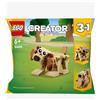 LEGO Creator 30666 - Set di 75 animali in sacchetto di plastica, motivo: orso, scoiattolo 3 in 1