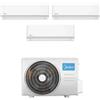 Midea - Climatizzatore Midea Evolution Trial Split 9000+9000+9000 Btu M3OA-27HFN8-Q R-32 Inverter A++ Wifi optional