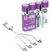 Ansmann Micro AAA 500 Typ USB-C 4er Blister (400mA