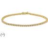 Bracciale Tennis in oro giallo 18 Kt 750 diamanti 2,50 ct -651/VE-