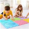 6x Tappetini Da Gioco con Puzzle Sensoriale per Massaggi, Giochi per Bambini