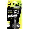Gillette Labs - Rasoio da uomo + 1 ricarica per lametta, con barra esfoliante, con supporto magnetico premium