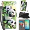 PHINIENLAND Cover per Samsung Galaxy A18 / A26 / A17 PU Pelle Custodia Flip Panda