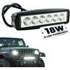 tempo di saldi Barra Led Fuoristrada da 18W 15x4x4 cm con 6 Diodi Integrati Luce Bianca Fredda (6000K), Fari per Trattore, Fari supplementari adatti a Furgoni, Escavatori e Veicoli Agricoli
