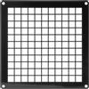 Repa Market Griglia di ventilazione rettangolare in acciaio zincato nero, 15,2 x 15,2 cm, griglia di ventilazione per ingresso e uscita, rete di protezione universale in metallo, griglia di protezione