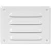 Repa Market Griglia di ventilazione a lamelle color bianca 140 x 100 mm - Griglia di ripresa aria in acciaio di alta qualità - Per soffitto e parete laterale - HVAC - Con rete di protezione