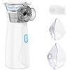 RWSRW Aerosol Portatile Silenzioso, Macchina Aerosol per Adulti e Bambini, USB-C Ricaricabile Aerosol Ultrasuoni con 2 Maschere e Boccaglio per Viaggi e Uso Domestico
