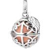 Engelsrufer ER-23-16-S - Ciondolo da donna per collana con ali in argento Sterling con sfera sonora intercambiabile, colore rosa, senza nichel, 45+5 cm, S, Argento sterling, Nessuna pietra preziosa