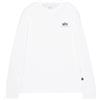 Alpha Industries Basic LS Manica Lunga con Logo Piccolo Uomo White