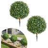 VEVOR Alberi di Bosso Artificiali con Picchetto da Terra, 2 Set da 559 mm, Arbusti e Cespugli Finti, Piante in Vaso, Finti Alberi di Seta dall'Aspetto Reale per Decorazioni, Portici Anteriori