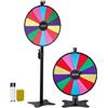 VEVOR Ruota dei Premi Girevole da 610 mm, Ruota Girevole a 14 Slot con Supporto, Altezza Regolabile, Roulette Win Fortune con Cancellabile a Secco e 2 Pennarelli, 6 Colori, per Feste, Pub, Carnevale