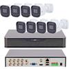 Uniview Kit Videosorveglianza UNV 8 Canali con 8 telecamere bullet Alta Definizione 5MP
