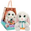 IMC Toys CRY BABIES Little Changers BABY PAWS Bunny, cucciolo con suoni che apre e chiude gli occhi e include un sacchetto di ovatta, ,IMC Toys,Eta 2+