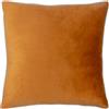 furn. Cuscino riempito di poliestere Meridian - Cuscino decorativo in velluto di lusso con bordo a contrasto (Zenzero/Ecru - 45x45cm)