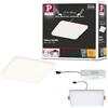 Paulmann 92394 LED Panel Lampada da incasso Veluna VariFit IP44 125x125 mm quadrata, incl. 1 Plafoniera da 8,5 Watt in materiale plastico satinato 3000 K