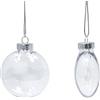 Creative Hobbies Wholesale Craft Outlet Plastica Trasparente Ornamento Palle Disco 100 mm (10 cm) - Confezione da 12 - Great for Crafts.