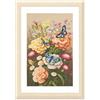 Lanarte Kit Punto Croce Contato GIARDINO MISTICO DELLE FARFALLE Decorativi Per Pareti 26 x 39 cm Set Fai Da Te Creativo Adulti Ricamo Casa Decor Arte Da Parete Kit Per Hobby Cross Stitch