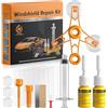 everfarel Kit Riparazione Parabrezza Auto Professionale, Kit Riparazione Vetro Auto Universale, per Riparazioni di Chip e Crepe, Ragnatela, Bulls-Eye, a Forma di Stella, Pratico e Veloce e Semplice