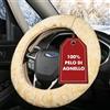 WALSER coprivolante in pelle d'agnello, coprivolante in pelle d'agnello 100%, rivestimento volante per auto, scalda volante beige