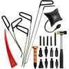 HEYOUTH Tirabolli per Carrozzeria,Levabolli Carrozzeria,Tira Bolli da Carrozzeria,23 PCS Kit per la Riparazione delle ammaccature,Dotato di 6 Ganci e riscontri sagomati per Rimuovere Le ammaccature