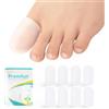 Promifun 8pcs proteggi dita piedi - Protezione dita piedi distanziatori dita piedi, ideali per unghie dei piedi mancanti o incarnite, calli, vesciche, dita a martello(8S)