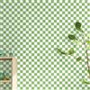 ICYEHAO Carta da Parati Verde,44 x 500cm Carta da Parati Geometrica Verdi e Bianca Quadrata Parato Adesivo per Parete Pellicola Adesiva per Mobili,Camera da Letto,Soggiorno,Bagno,Cucina