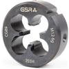 GSR Filiera professionale per filettatura esterna, HSSE-VAP M forma B, resistente al calore, resistente all'usura, migliore aderenza dell'olio da taglio e lunga durata, metrica, M12