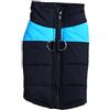 duojin Impermeabile Pet Dog Jacket Cappotto Imbottito Caldo Pet Vest Jacket Blue 4XL