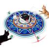Gardner Pet Giocattolo per Gatti, 5 in 1 Elettrico Interattivo Automatico per Gatti, Gioco con Nascondino, Giocattolo con Piume, Laser, Palline e Suoni di Uccelli, Ricarica USB, Blu