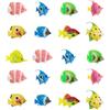 OAOSDH 20 Pezzi di Plastica Piccoli Pesci, Modelli di Pesce Simulati, Forniture Paesaggistiche del Serbatoio di Pesce, Decorazioni per Le Vasca per I Pesci E Giocattoli per Bambini.
