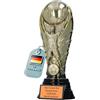 Larius Trofeo Calcio Premium 19/22/25 cm - Oro, Peso Fino a 1,2 kg - con/Senza Incisione Personalizzata | Elegante Coppa per Campioni, tornei e Club - F1 (con Testo Personalizzato, M)
