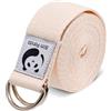 Slim Panda Cinghia Yoga In Cotone, Stretching Cintura Yoga Yoga Attrezzi per Fitness, Fascia Elastica Esercizi con Fibbia Scorrevole in Metallo per Principianti e Avanzati, Diversi Colori (180/250cm)