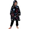 SharkBebe Mr-Beast Felpa con cappuccio per ragazzi con cappuccio oversize per bambini Youtube felpa coperta pullover fresco caldo comodo accappatoio con cappuccio, Nero , Taglia Unica