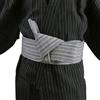 G-LIKE Kimono Giapponese Obi Cinture - Cintura Kimono Tradizionale Cintura Harajuku Haori Yukata Robe Accessori Tridimensionale Cintura Cintura Auto Nodo per Uomo - Cotone, grigio., Taglia unica